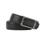 Police Men's Belt in Genuine Leather, Automatic Buckle,995 — front view