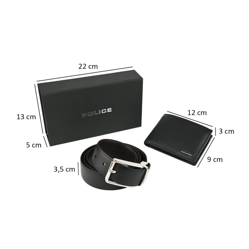 POLICE ESTUCHE DE REGALO HOMBRE CARTERA Y CINTURÓN REVERSIBLE PTL121810679-PTL14449097-XXL1 — vista frontal
