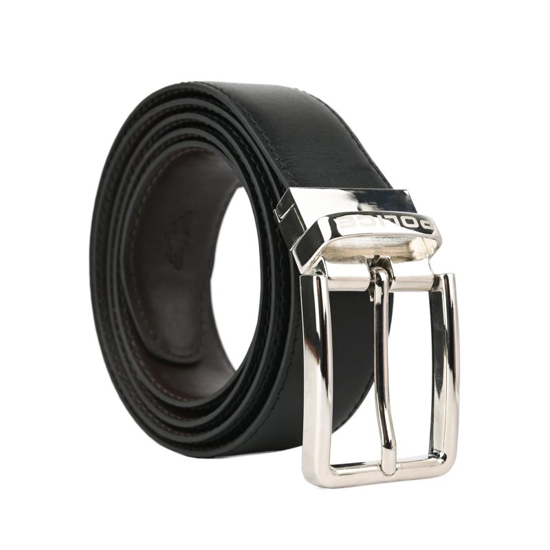 POLICE COFFRET CADEAU HOMME PORTEFEUILLE ET CEINTURE RÉVERSIBLE PTL121810679-PTL14449097-XXL1 — détail logo