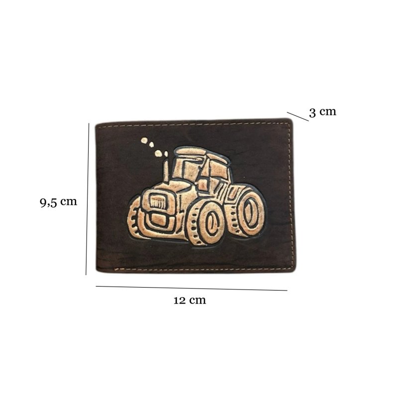 PORTEFEUILLE HOMME CUIR VÉRITABLE COW HUNTER 292 TRACTOR — vue de face