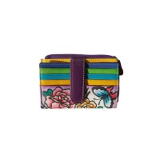 Unisex Genuine Leather Card Holder, Hand-Painted ART4