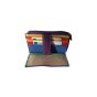 Unisex Genuine Leather Card Holder, Hand-Painted ART4 — front view
