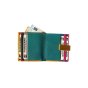 Unisex Genuine Leather Card Holder, Hand-Painted ART5 — back view