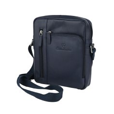 Conte Massimo Men's Leather Crossbody Bag, Medium, CM-418