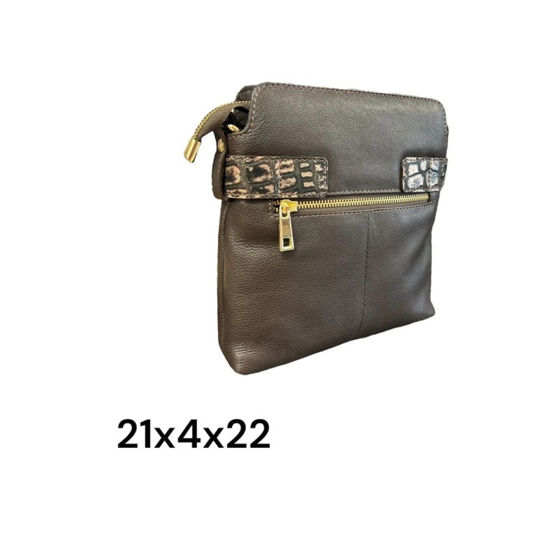 DAMENTASCHE AUS LEDER ART.ZIP — Vorderansicht