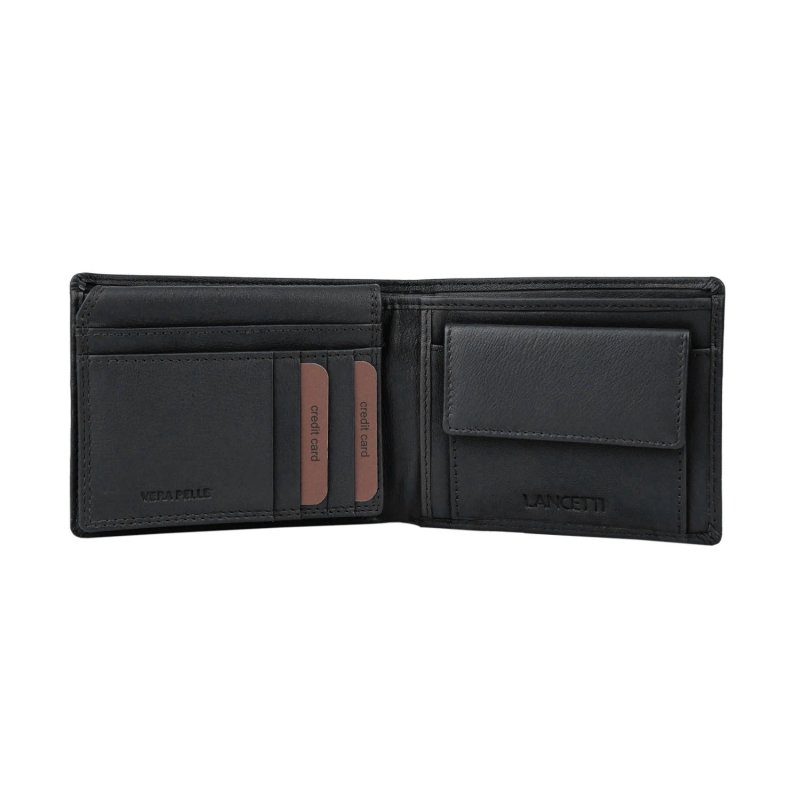 LANCETTI GESCHENKSET HERREN LEDER-GELDBÖRSE + GÜRTEL AUSSEN PU INNENFUTTER LEDER 060 — Ansicht 9