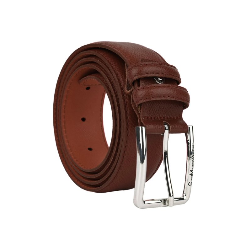 GIANMARCO VENTURI MEN'S LEATHER BELT 3.5 CM GMV-1034/35 — view 10