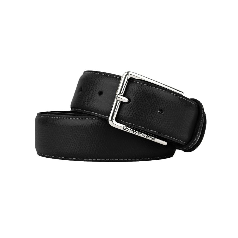 GIANMARCO VENTURI MEN'S LEATHER BELT 3.5 CM GMV-1034/35 — view 14