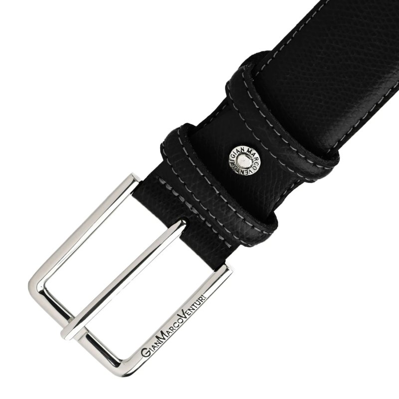 GIANMARCO VENTURI MEN'S LEATHER BELT 3.5 CM GMV-1034/35 — view 15