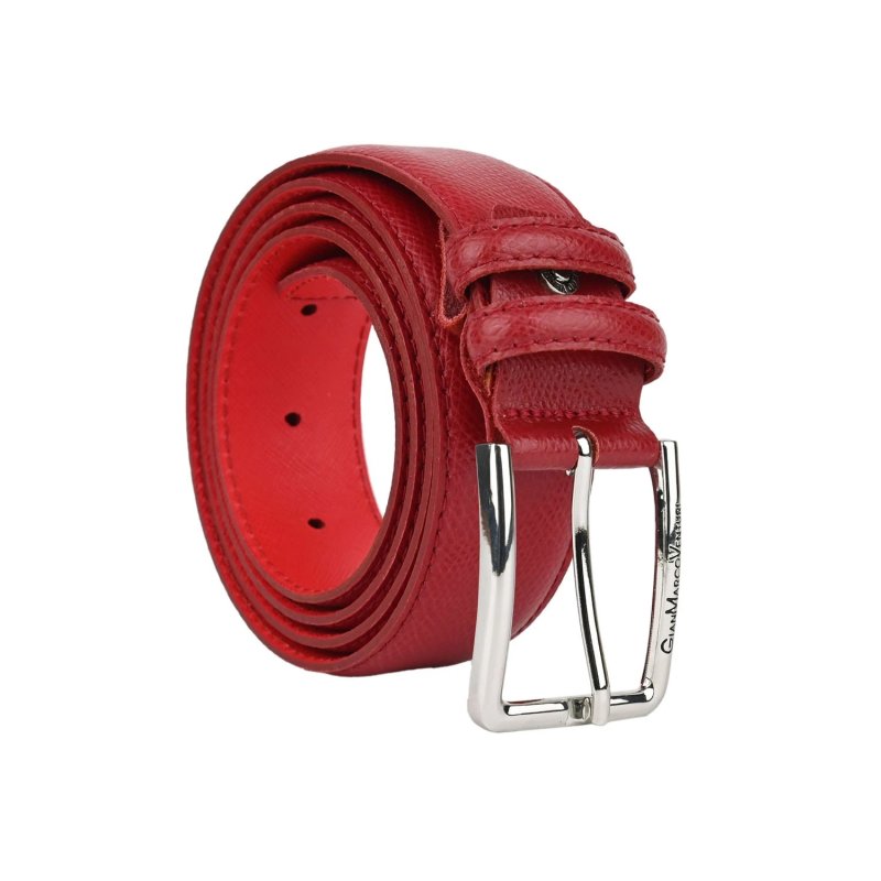 GIANMARCO VENTURI MEN'S LEATHER BELT 3.5 CM GMV-1034/35 — view 19