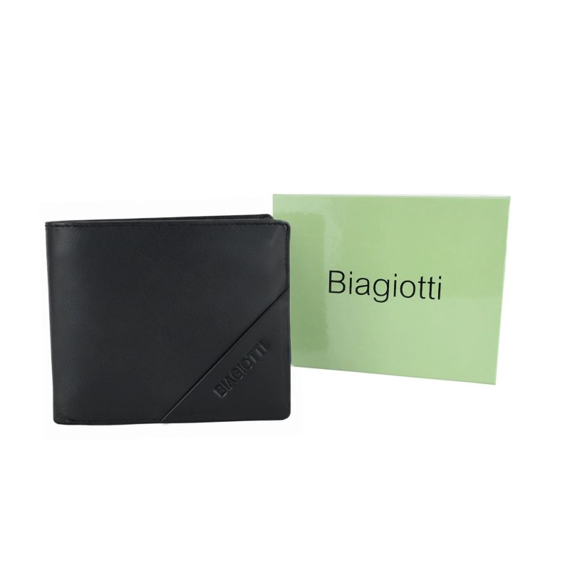 BIAGIOTTI MEN'S LEATHER WALLET WITHOUT COIN POCKET LB-803-270 — detail