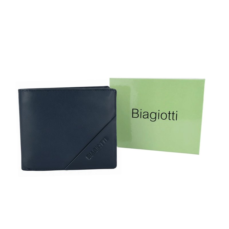 BIAGIOTTI MEN'S LEATHER WALLET WITHOUT COIN POCKET LB-803-270 — view 15