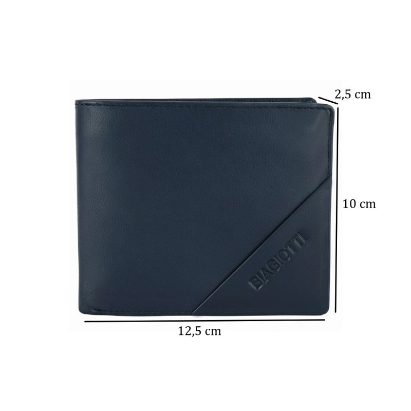 BIAGIOTTI MEN'S LEATHER WALLET WITHOUT COIN POCKET LB-803-270 — view 14