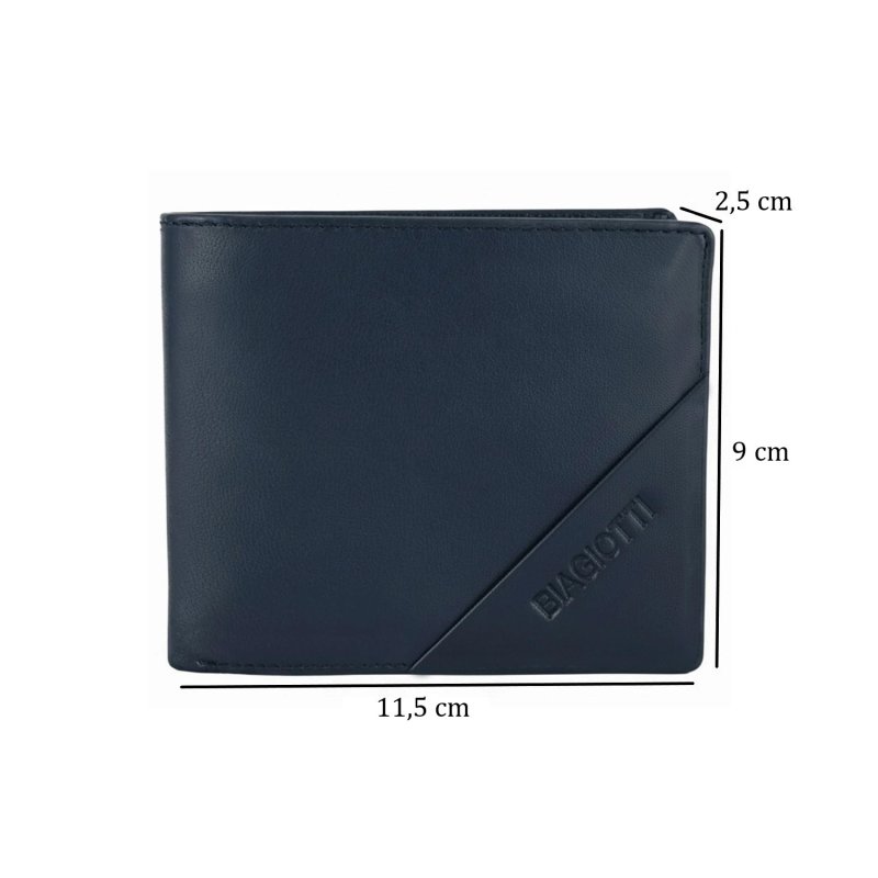 BIAGIOTTI PORTAFOGLIO UOMO PELLE SLIM LB-803-992 — interno