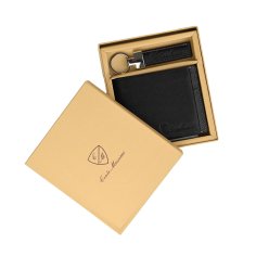 CONTE MASSIMO GIFT SET WALLET + KEYRING GENUINE LEATHER 72-7714KR 2