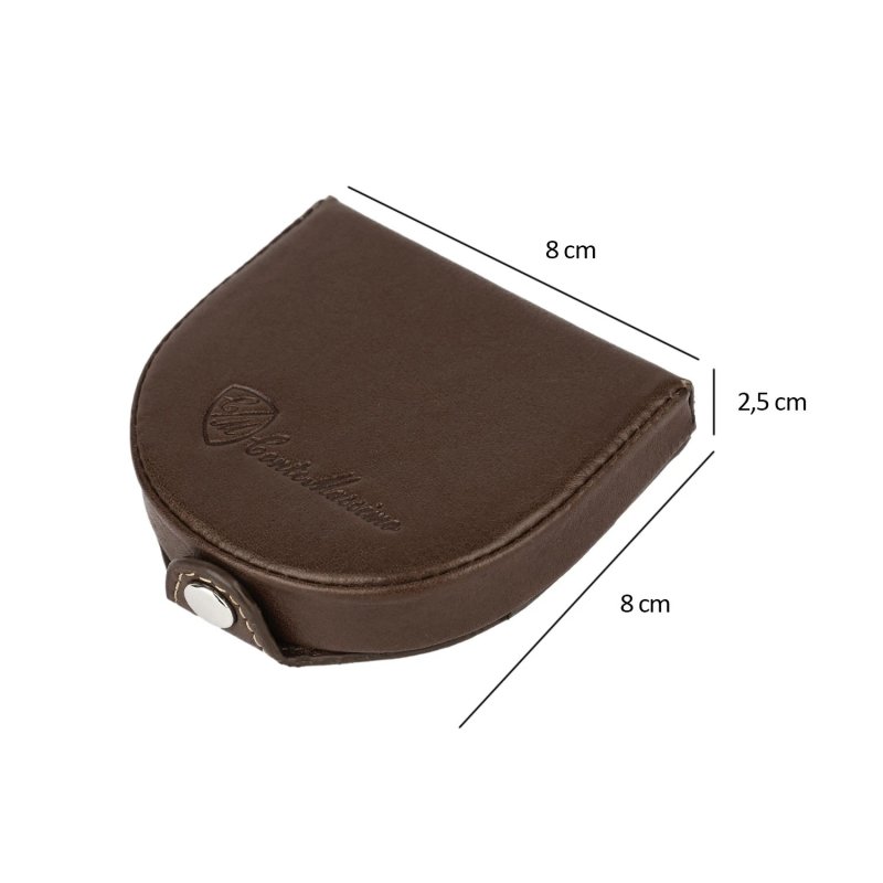 CONTE MASSIMO PORTE-MONNAIE EN CUIR VÉRITABLE CE4434 — détail logo