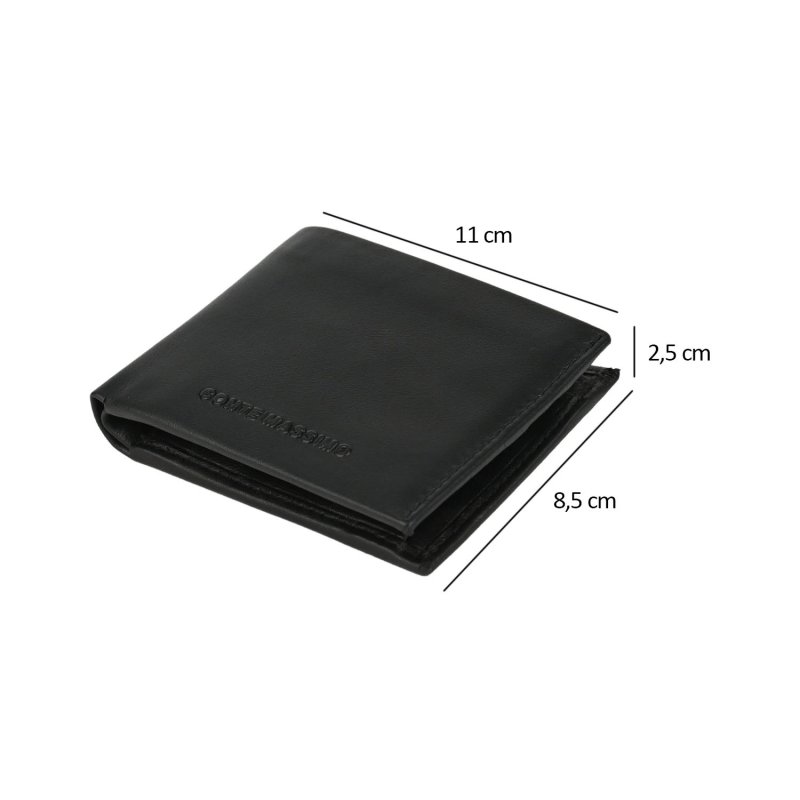 CONTE MASSIMO PORTEFEUILLE HOMME CUIR SLIM ART06NN — vue arrière