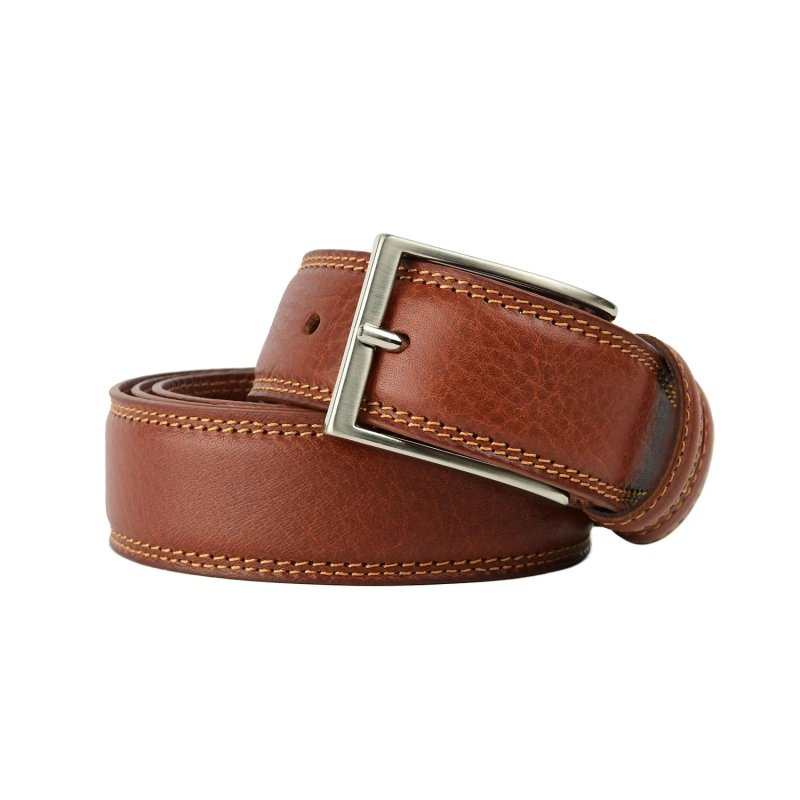 CONTE MASSIMO MEN'S BELT 3 CM MADE IN ITALY 730 — front view