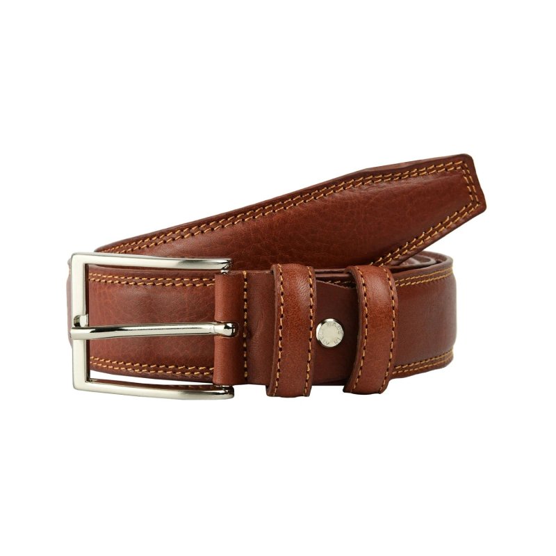 CONTE MASSIMO HERRENGÜRTEL 3 CM MADE IN ITALY 730 — Rückansicht