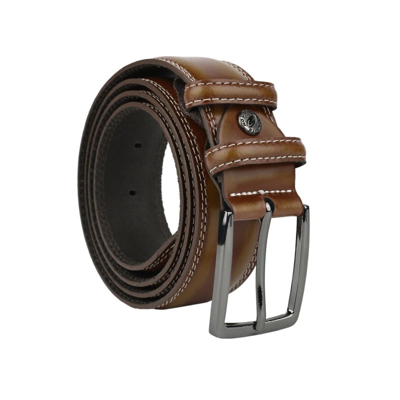 CEINTURE NO LIMITS CUIR MADE IN ITALY 3,5 CM 5005 — détail