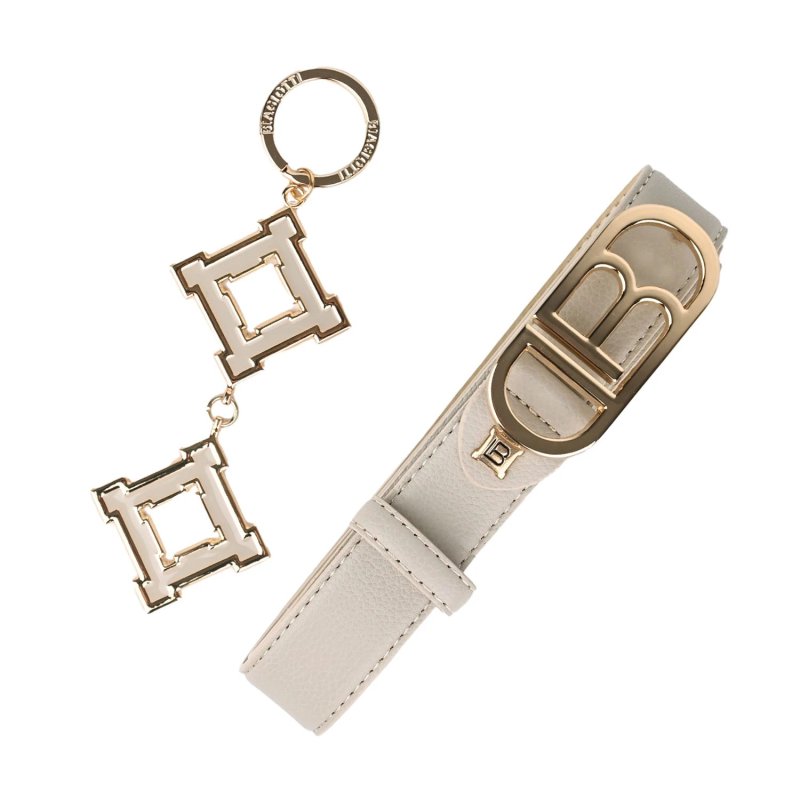 LAURA BIAGIOTTI COFANETTO REGALO DONNA PORTAFOGLIO + CINTURA 043 — dettaglio logo