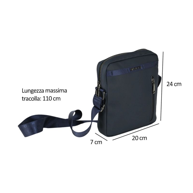 BIAGIOTTI SET 3 PEZZI, ZAINO BORSELLO E POCHETTE UOMO — dettaglio logo