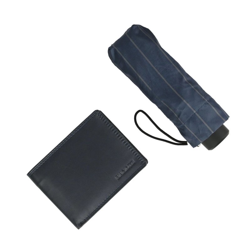 BIAGIOTTI COFANETTO REGALO UOMO PORTAFOGLIO + OMBRELLO 064 — vista frontale