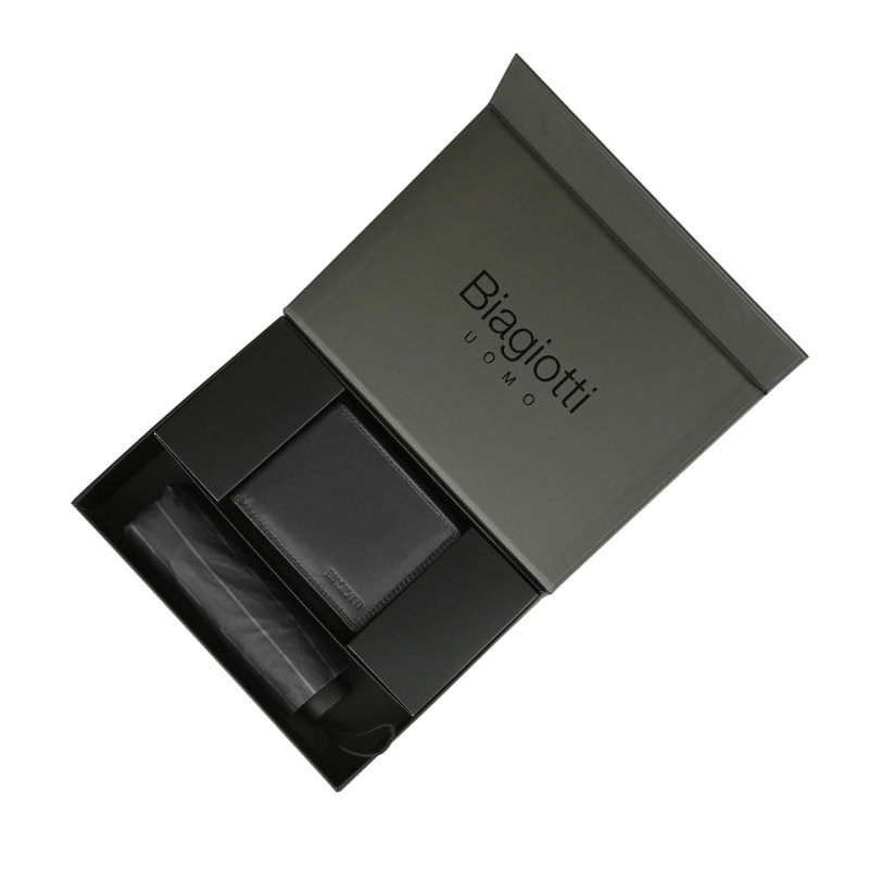 BIAGIOTTI COFANETTO REGALO UOMO PORTAFOGLIO + OMBRELLO 064 — vista 7