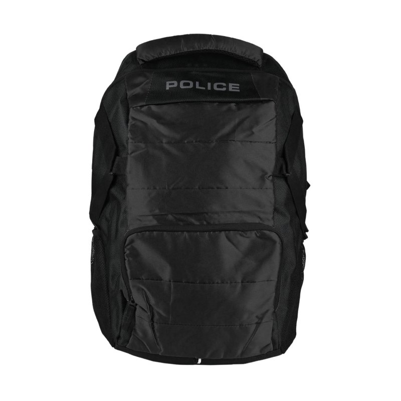 POLICE SAC À DOS HOMME NYLON PTO020008 — détail logo