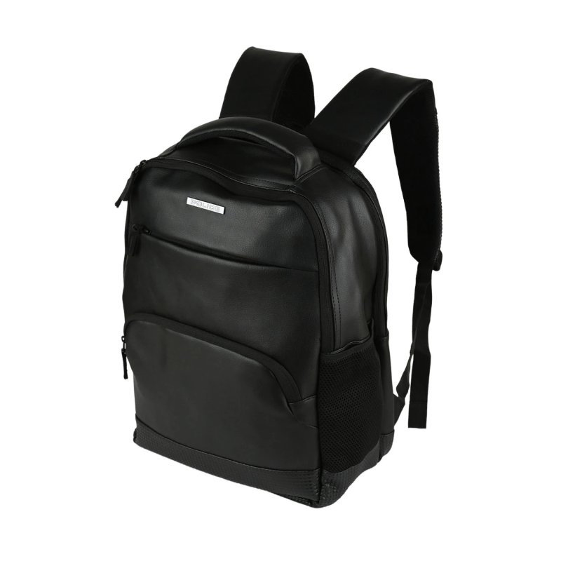 POLICE MEN'S BACKPACK FAUX LEATHER LAPTOP HOLDER BLACK PT3652670