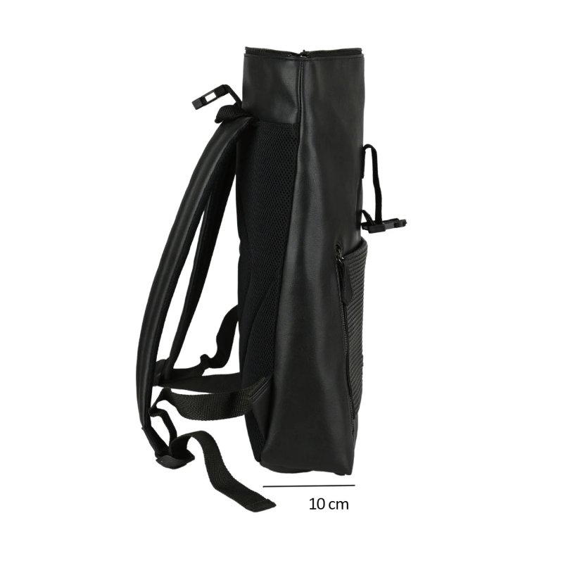 POLICE MEN'S FAUX LEATHER BACKPACK BLACK PTP10564947 — inside