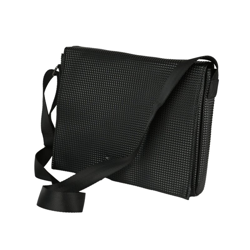 POLICE MALETÍN BANDOLERA HOMBRE PIEL SINTÉTICA PORTA PC NEGRO PT102153 — vista trasera