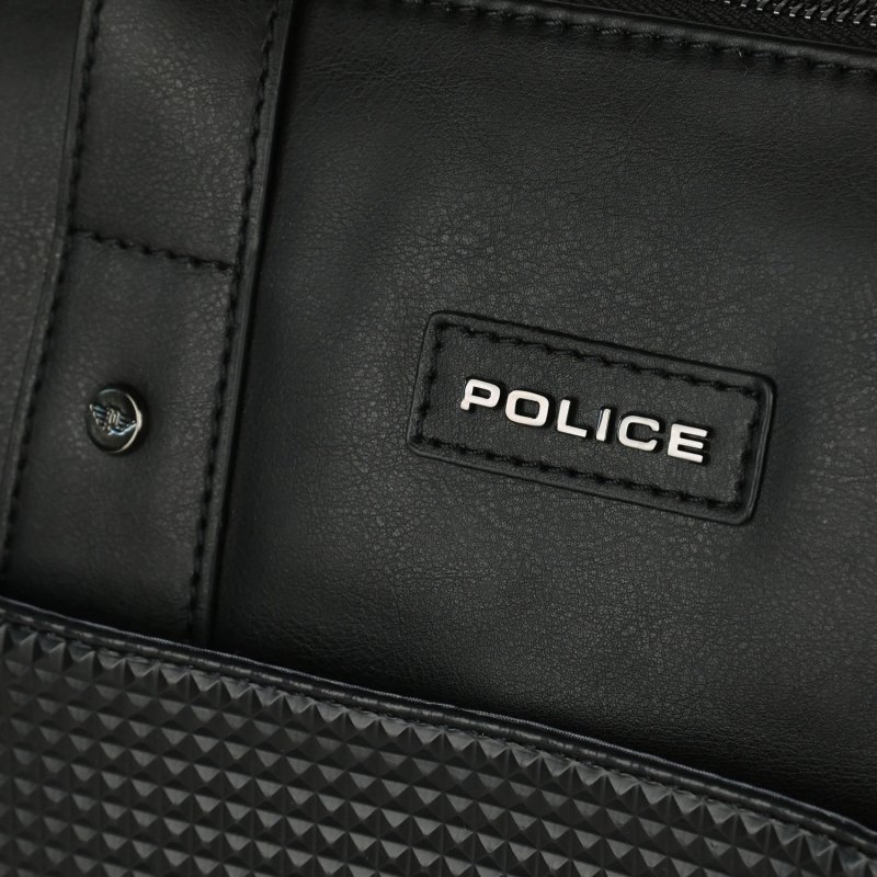POLICE MALETÍN BANDOLERA HOMBRE PIEL SINTÉTICA PORTA PC NEGRO PT3912716 — detalle
