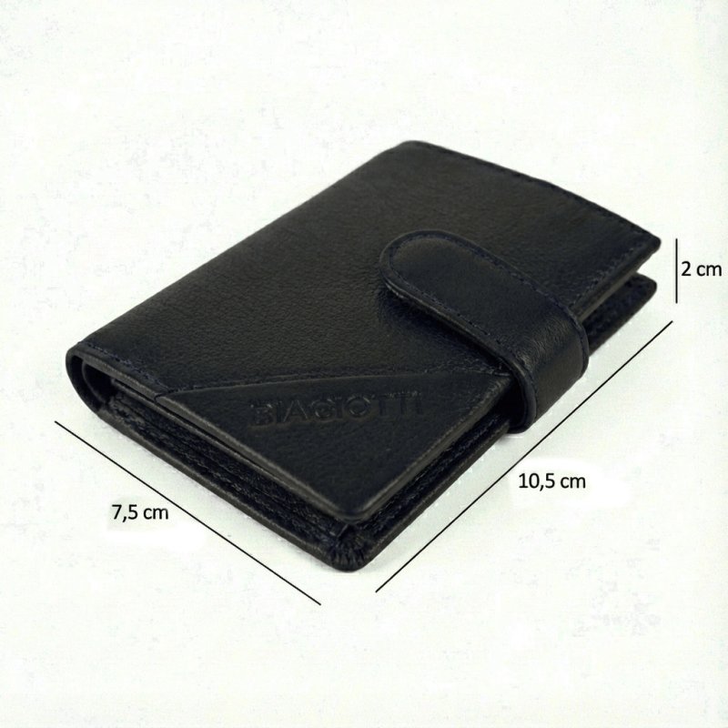 BIAGIOTTI HERRENBRIEFTASCHE LEDER MIT KARTENHALTER-SCHALE 766-71 — Ansicht 9