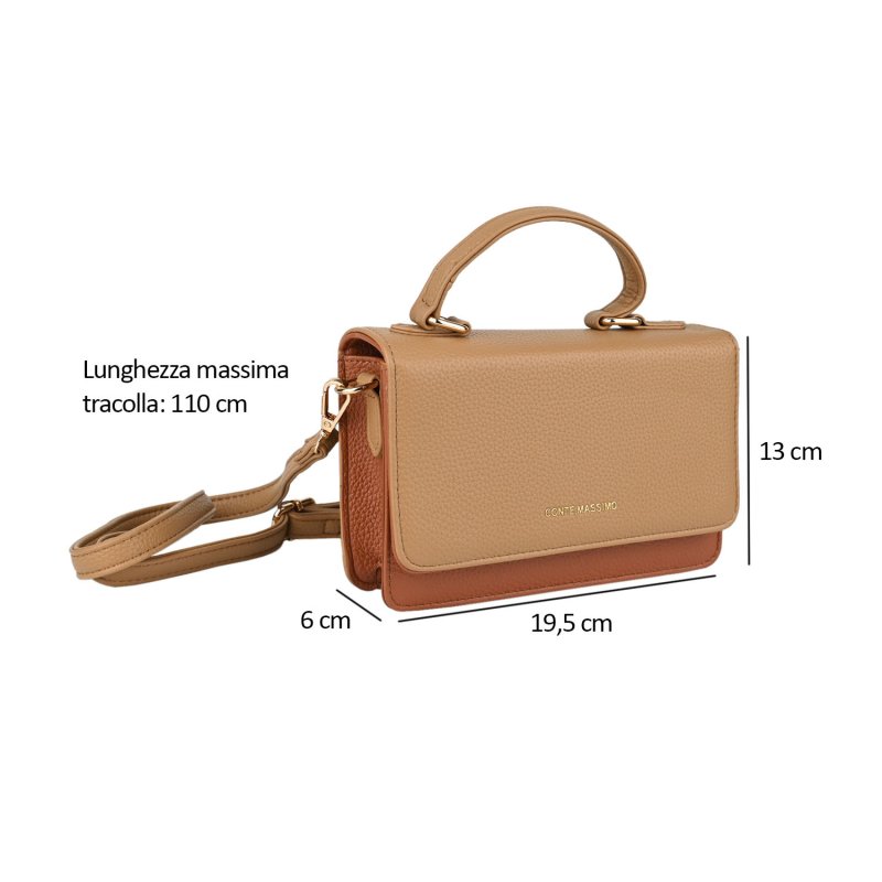 Conte Massimo Women's Shoulder Bag Faux Leather CM-50 — view 14