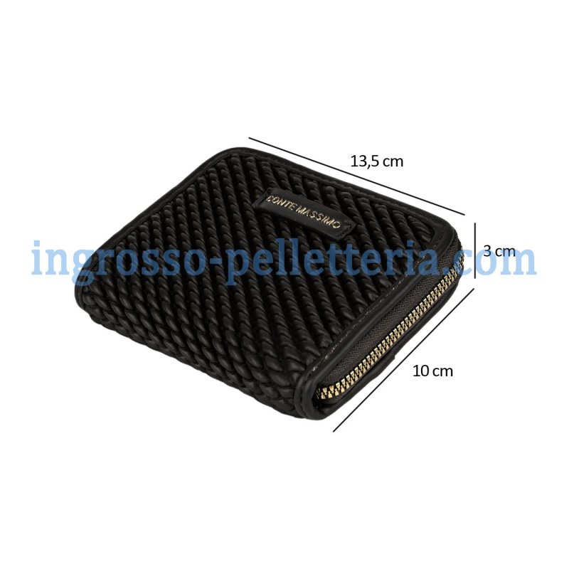 CONTE MASSIMO DAMENBRIEFTASCHE KUNSTLEDER CM-2501 — Rückansicht