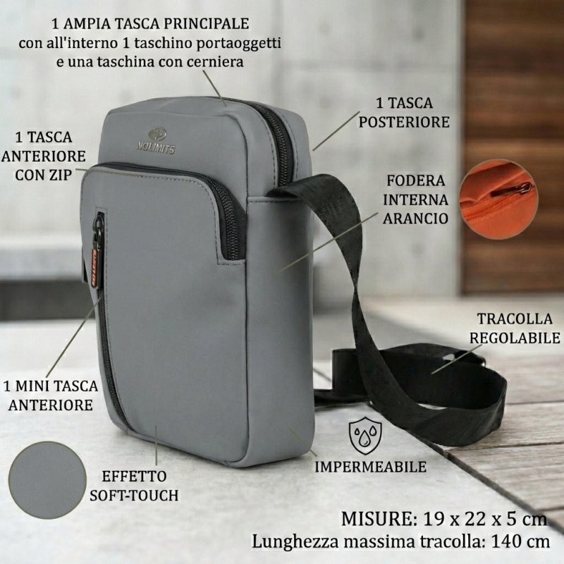 No Limits Men's Crossbody Bag PU 01-02 — view 10