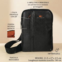 NO LIMITS BOLSO BANDOLERA HOMBRE PIEL SINTÉTICA 03-03 2