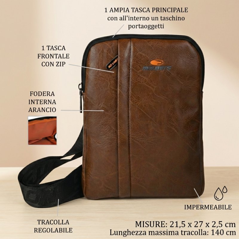 NO LIMITS BORSELLO UOMO SIMILPELLE 03-03 — vista 7