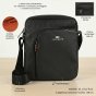 NO LIMITS MEN'S CROSSBODY BAG FAUX LEATHER 04-01 — logo detail