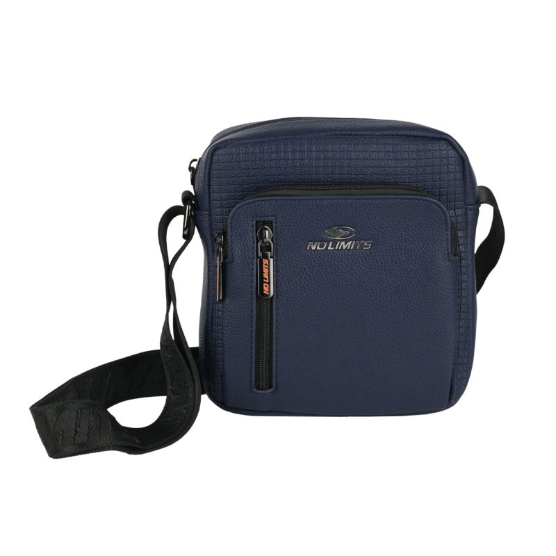 No Limits Men's Crossbody Bag, Faux Leather 04-02 — detail