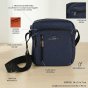 No Limits Men's Crossbody Bag, Faux Leather 04-02 — logo detail