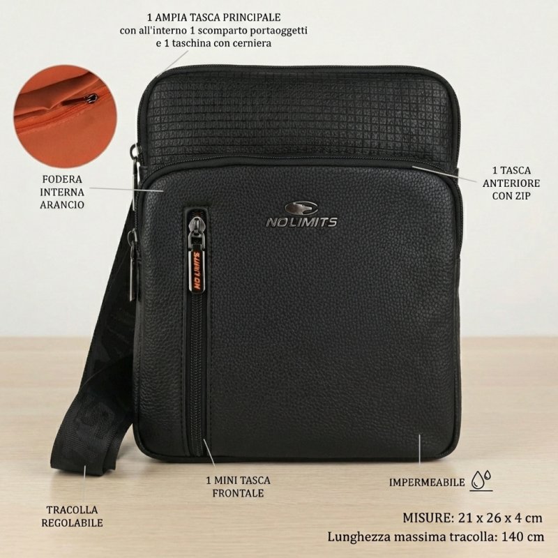 NO LIMITS SAC BANDOULIÈRE HOMME SIMILICUIR 04-03 — vue 7