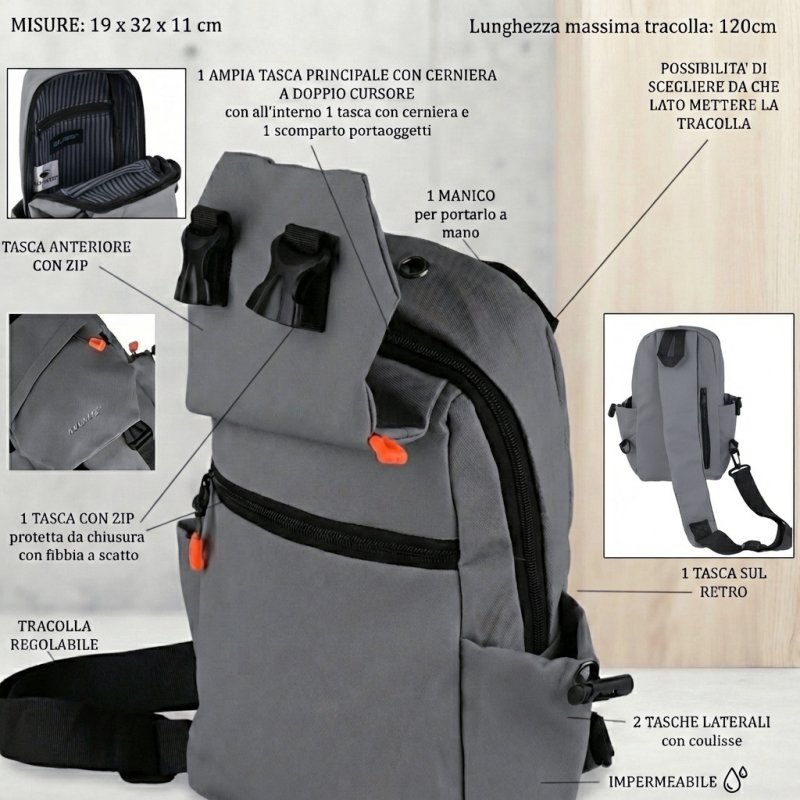 NO LIMITS BOLSO DE UNA BANDOLERA HOMBRE SINTÉTICO 2018 — vista frontal