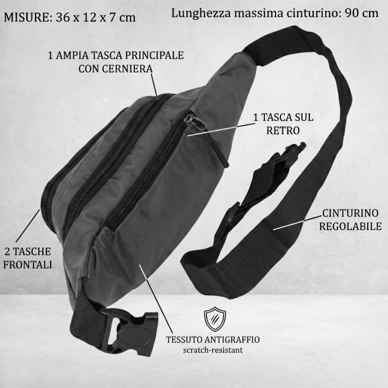 NO LIMITS SPORTS SYNTHETIC BELT BAG 2008 — detail
