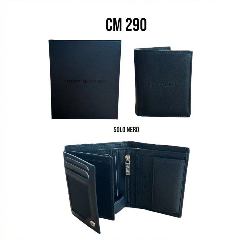 Conte Massimo Men's Leather Wallet 290