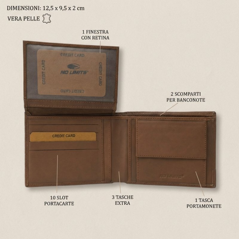 No Limits Men's Genuine Leather Wallet DAMA-292 — view 7