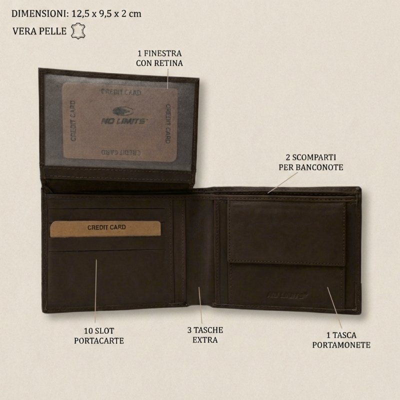 NO LIMITS CARTERA HOMBRE PIEL DAMA-292 — vista 11