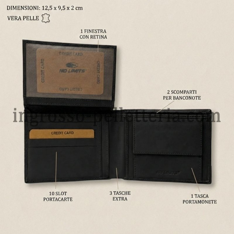 No Limits Men's Genuine Leather Wallet DAMA-292 — view 15