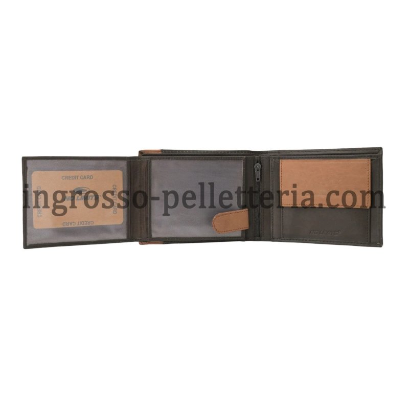 NO LIMITS PORTAFOGLIO UOMO PELLE PLAIN-76 — interno